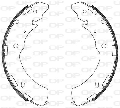 BSA212900 OPEN PARTS Комплект тормозных колодок