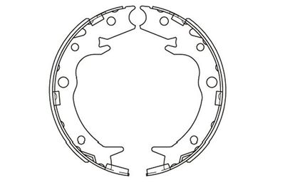 KBS2908 KAVO PARTS Комплект тормозных колодок