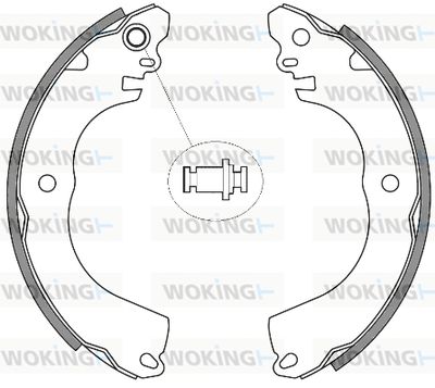 Z425700 WOKING Комплект тормозных колодок