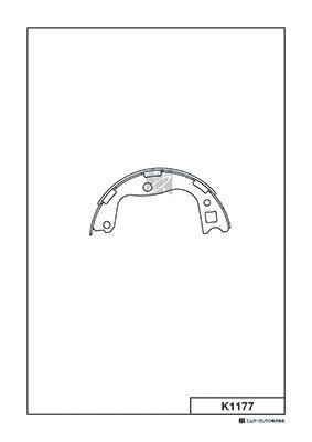 K1177 MK Kashiyama Комплект тормозных колодок