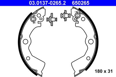 03013702652 ATE Комплект тормозных колодок