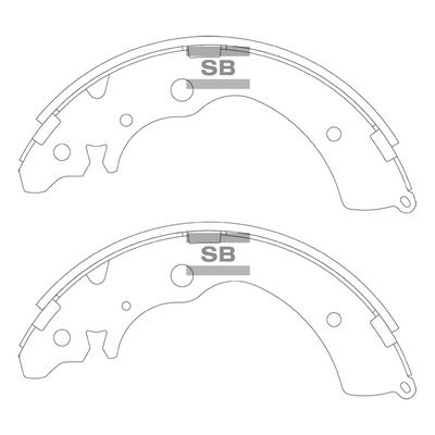 SA240 Hi-Q Комплект тормозных колодок