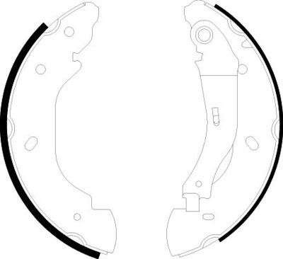 8DB355002511 HELLA PAGID Комплект тормозных колодок