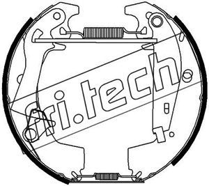 16336 fri.tech. Комплект тормозных колодок