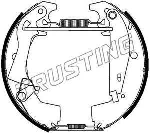 6369 TRUSTING Комплект тормозных колодок