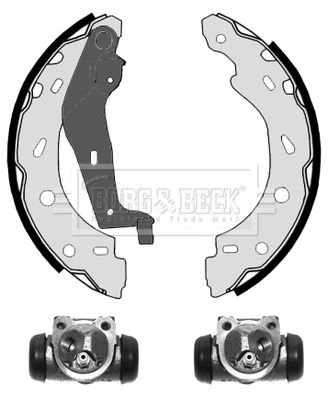 BBS1084K BORG & BECK Комплект тормозных колодок