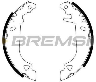 GF0168 BREMSI Комплект тормозных колодок