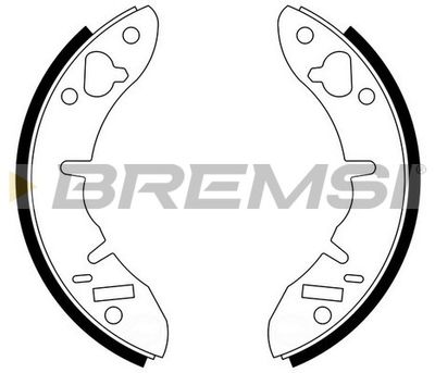 GF0262 BREMSI Комплект тормозных колодок