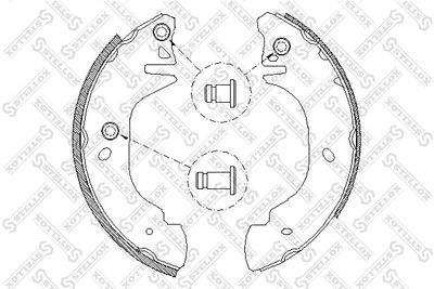 316100SX STELLOX Комплект тормозных колодок