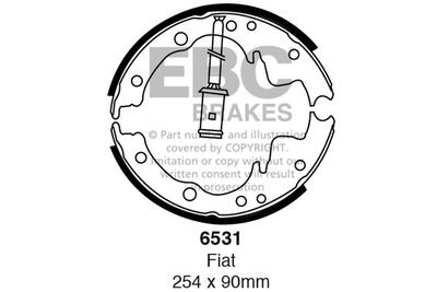 6531 EBC Brakes Комплект тормозных колодок