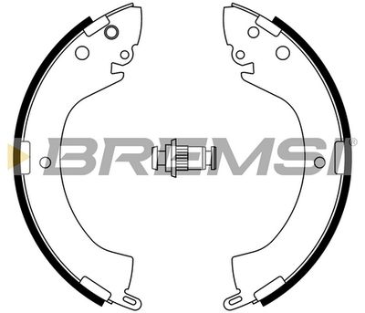 GF0813A BREMSI Комплект тормозных колодок