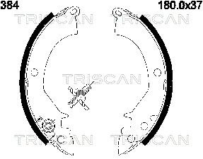 810042384 TRISCAN Комплект тормозных колодок