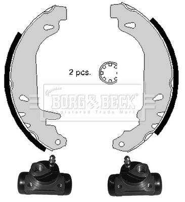 BBS1009K BORG & BECK Комплект тормозных колодок