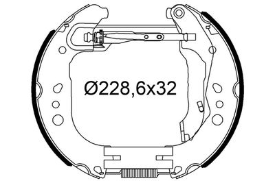 554948 VALEO Комплект тормозных колодок