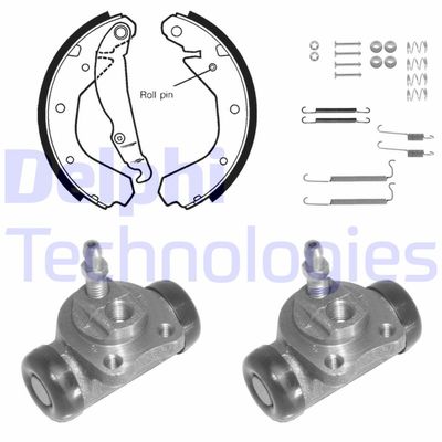 KP1102 DELPHI Комплект тормозных колодок