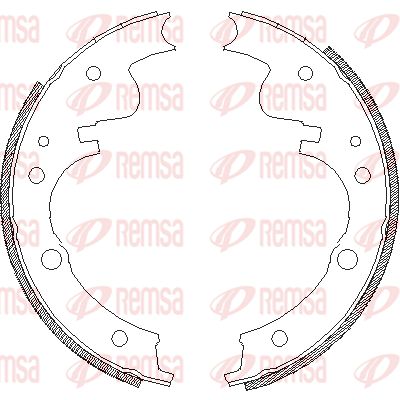 412100 REMSA Комплект тормозных колодок