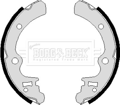 BBS6121 BORG & BECK Комплект тормозных колодок