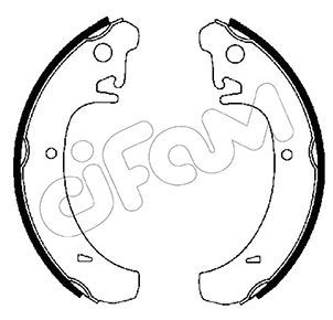 153456 CIFAM Комплект тормозных колодок