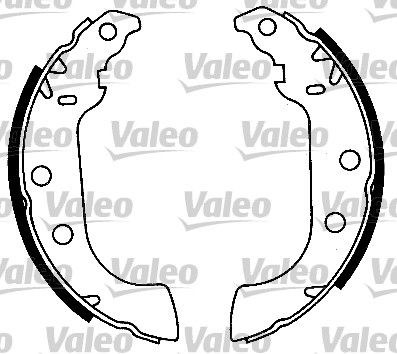 553856 VALEO Комплект тормозных колодок