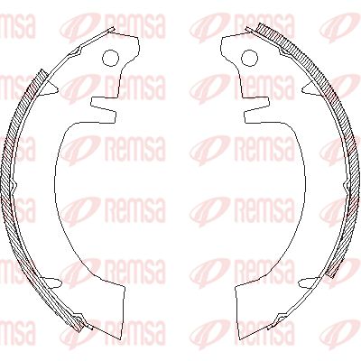 401200 REMSA Комплект тормозных колодок