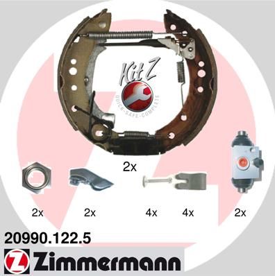 209901225 ZIMMERMANN Комплект тормозных колодок