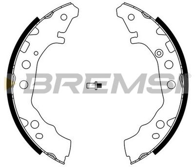 GF0985 BREMSI Комплект тормозных колодок