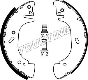 073171 TRUSTING Комплект тормозных колодок