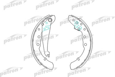 PSP409 PATRON Комплект тормозных колодок