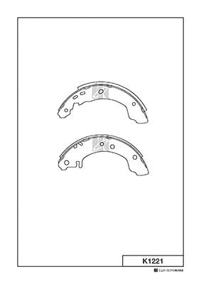 K1221 MK Kashiyama Комплект тормозных колодок