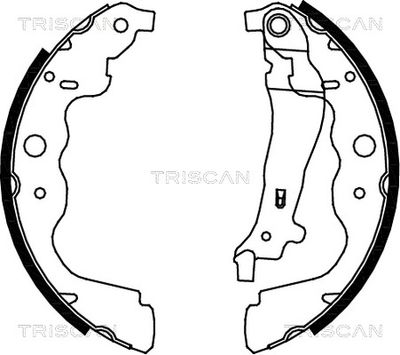 810025004 TRISCAN Комплект тормозных колодок