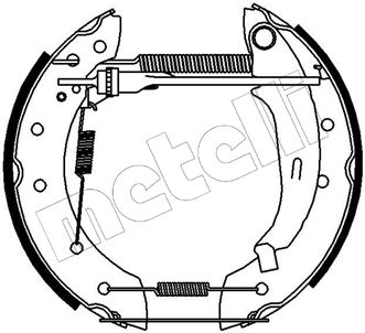 510095 METELLI Комплект тормозных колодок