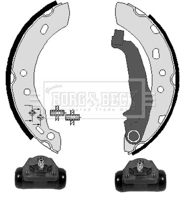 BBS1030K BORG & BECK Комплект тормозных колодок