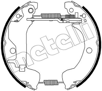 510507 METELLI Комплект тормозных колодок