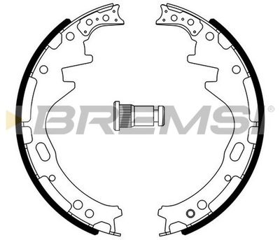 GF0857 BREMSI Комплект тормозных колодок