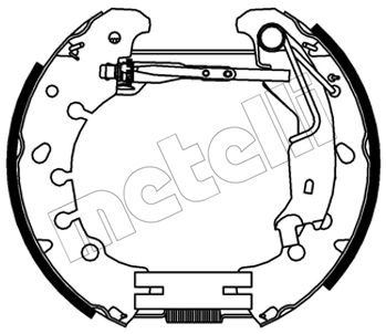 510557 METELLI Комплект тормозных колодок