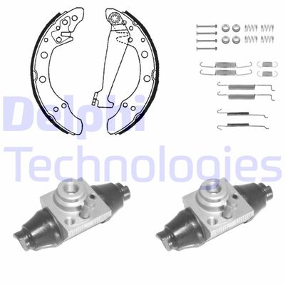 KP1132 DELPHI Комплект тормозных колодок