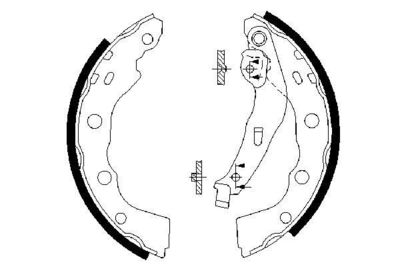 0986487577 BOSCH Комплект тормозных колодок