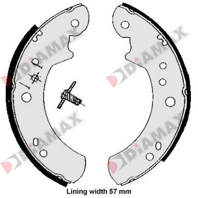 N01237B DIAMAX Комплект тормозных колодок