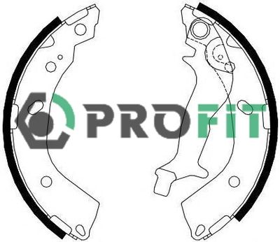 50014083 PROFIT Комплект тормозных колодок