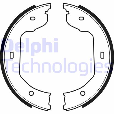 LS1920 DELPHI Комплект тормозных колодок