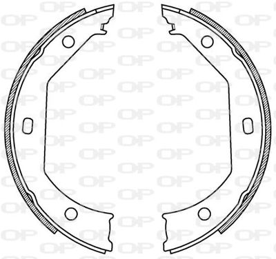 BSA219800 OPEN PARTS Комплект тормозных колодок