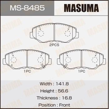 MS8485 MASUMA Комплект тормозных колодок