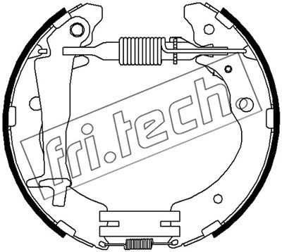 16518 fri.tech. Комплект тормозных колодок