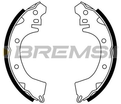 GF0815 BREMSI Комплект тормозных колодок