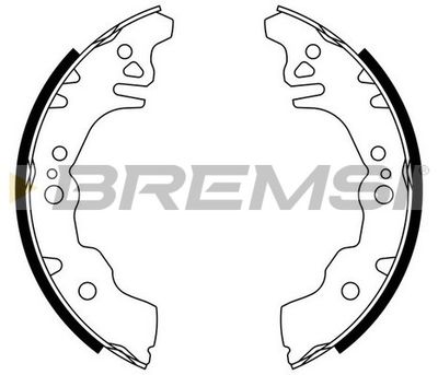 GF0674 BREMSI Комплект тормозных колодок