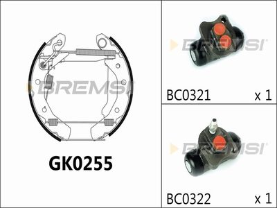 GK0255 BREMSI Комплект тормозных колодок