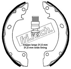 1046200 fri.tech. Комплект тормозных колодок