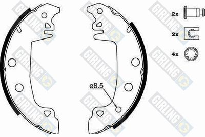 5183173 GIRLING Комплект тормозных колодок