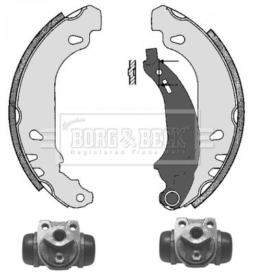 BBS1043K BORG & BECK Комплект тормозных колодок