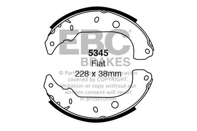 5345 EBC Brakes Комплект тормозных колодок